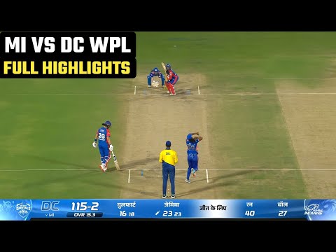 MI vs DC WPL 2026 13th Match Highlights | Mumbai Indians vs Delhi Capitals Match Highlights 2026