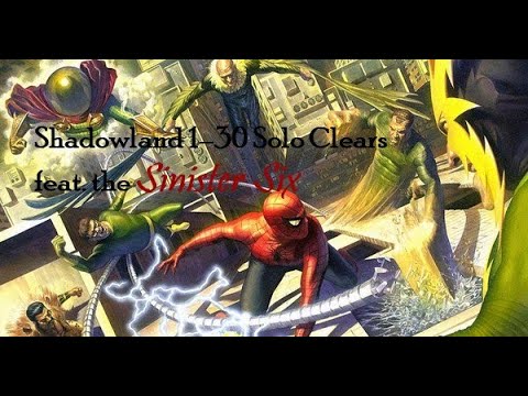Shadowland 1–30 Solo Clears Feat. the Sinister Six | Marvel Future Fight