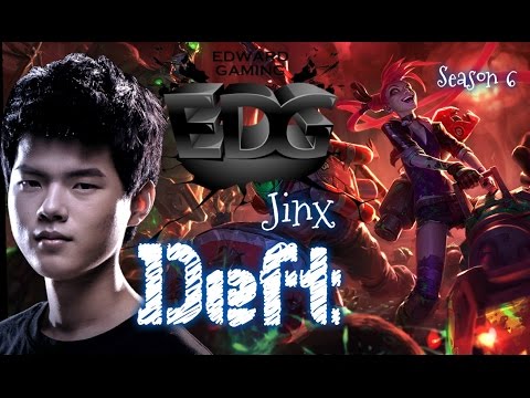 EDG Deft JINX ADC vs Kog'Maw - Patch 6.4 KR | League of Legends