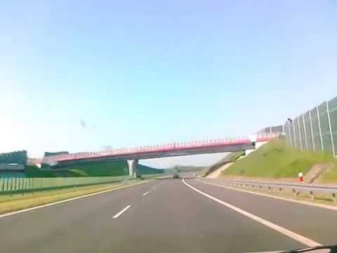 Przejazd Mostem w Mszanie na A1 w Dniu Otwarcia