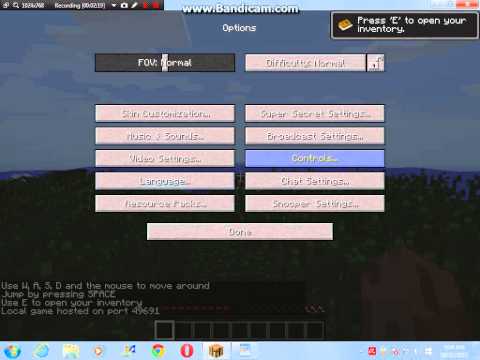 MINECRAFT DEMO HOW TO GET IN CREATIVE MODE AND COMMAND BLOCK