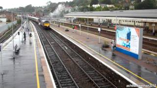 preview picture of video 'The Atlantic Coast Express | 47500 + 70000 | Exeter St Davids | 4/9/2011'