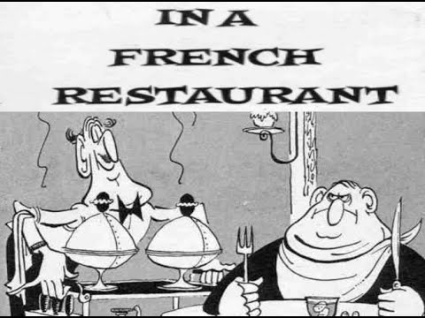 "In A French Restaurant."  MAD's Don Martin cartoon
