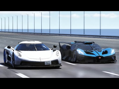Bugatti Bolide Vs Koenigsegg Jesko Absolut | 20KM DRAG RACE