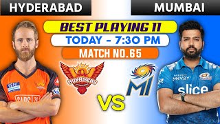 TODAY MATCH - Sunrisers Hyderabad vs Mumbai Indians Playing 11 2022 • MI vs SRH IPL 2022 √ SRH vs MI
