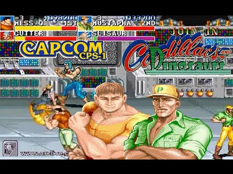 Cadillacs & Dinosaurs Arcade Hardest Mess and Mustapha no death Playthrough