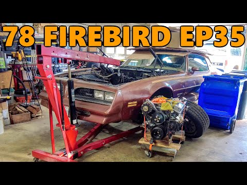 454 Engine Swap: Removing Small Block Engine and Preparing for Big Block (78 Firebird Ep.35)