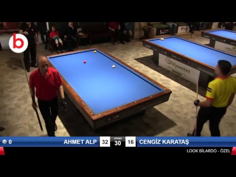 AHMET ALP & CENGİZ KARATAŞ Bilardo Maçı - LOOK BİLARDO ÖZEL 3 BANT TÜRKİYE ŞAMPİYONASI -2.TUR