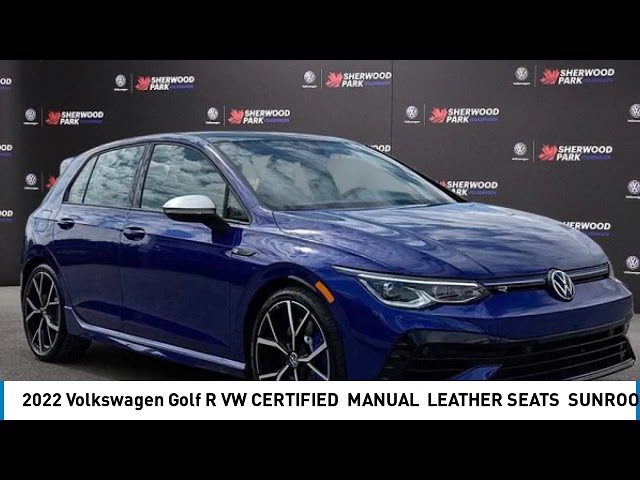 2022 Volkswagen Golf R | VW CERTIFIED | MANUAL | LEATHER SEATS in Cars & Trucks in Strathcona County
