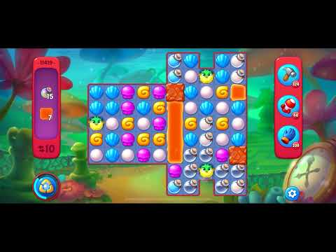 Fishdom Hard level 11419 no boosters フィッシュダム ハード