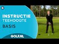 Instructie: Teehoogte de basis
