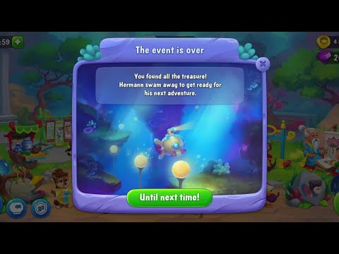 @Fishdom Herman's Event Level 9 - 13 Finished, Got All Treasures 🎁