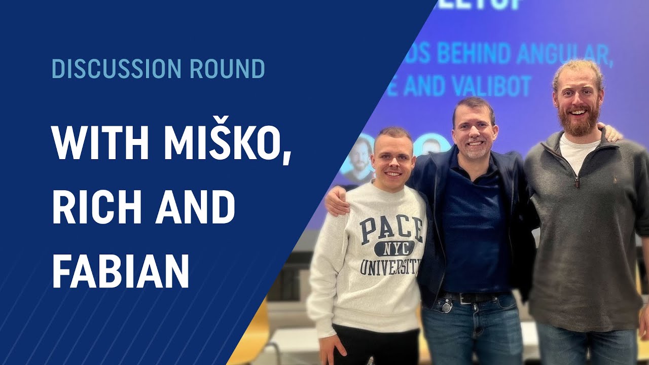 Discussion Round with Miško Hevery, Rich Harris and Fabian Hiller