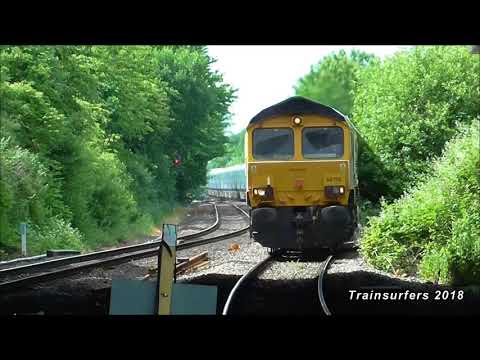 GBRf Class 66 No. 66705 on 6E09 Liverpool Biomass Terminal - Drax Aes  @ Denton on 5.6.18 - HD