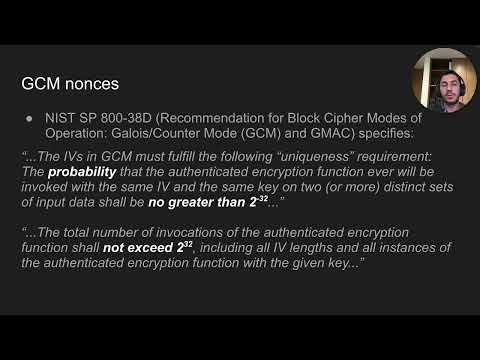 Defcon 2022 - AES GCM common pitfalls