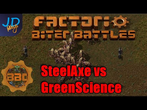 Factorio PvP Biter Battles ⚙️ BBChampions ⚙️ SteelAxe vs GreenScience