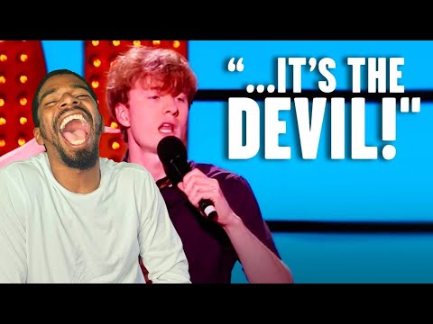 American Reacts To James Acaster Playing Devil's Advocate - Live at the Apollo