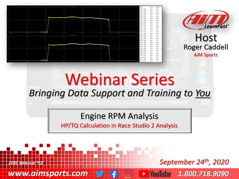 1-52 Engine RPM Analysis - Live Webinar with Roger Caddell - 9/24/2020