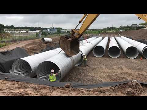 Contech Stormwater Detention System Installation