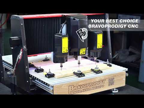 Multi head CNC router｜Mini CNC Engraving Machines｜Bravoprodigy BE5070