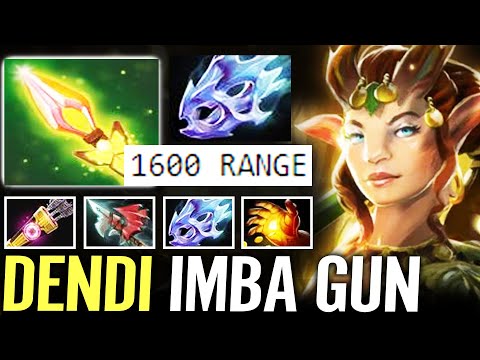 🔥 DENDI Imba Gun — 1600 RANGE MAX AS Enchantress WTF Strongest IMPETUS Dota 2 Pro
