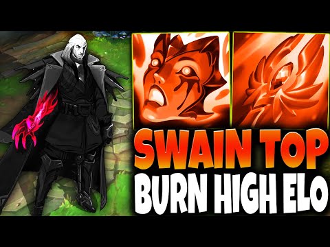 I picked Swain Top Lane in High Elo and BURNED them all with our OP Build 🔥 - League of Legends