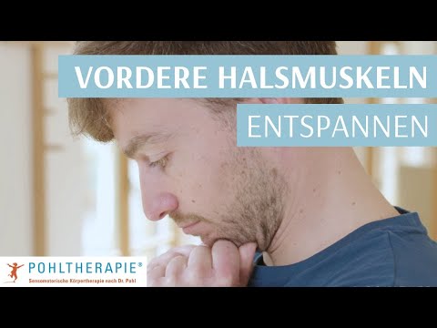 Bei Schluckbeschwerden & Kloß im Hals –  Übung vordere Halsmuskulatur