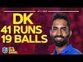 Brilliant DK Dinesh Karthik Smashes Blistering 41 Runs From 19 Balls 1st Goldmedal T20I
