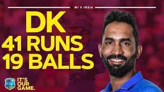 Brilliant DK | Dinesh Karthik Smashes Blistering 41 Runs From 19 Balls | 1st Goldmedal T20I