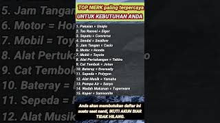 Download lagu HARUS TAU!!!  Top merk paling terpercaya buat kebutuhan anda #reels #informasi #faktaunik mp3