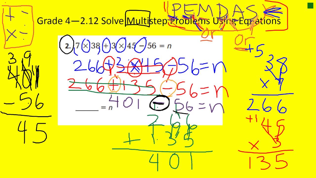 g4 2 12 solve multistep problems using equations