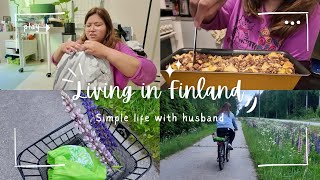Living in Finland l grocery 🛒 restocking, unboxing 📦  | bake with me 🍪 | days in my life ✨🚴🏻‍♀️ l