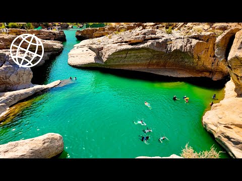 Emerald Pools and Desert Canyons: Oman’s Famous Wadis  [Amazing Places 4K]