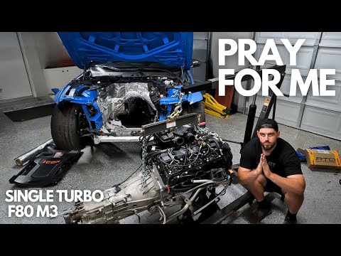 Installing the Built Single Turbo S55 in My F80 M3!