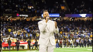 Justin Garner Sings the National Anthem at the 52nd Bayou Classic (NBC Broadcast)