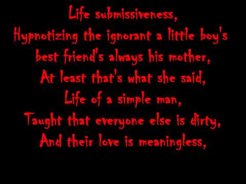 Mudvayne - Nothing To Gein (Lyrics)