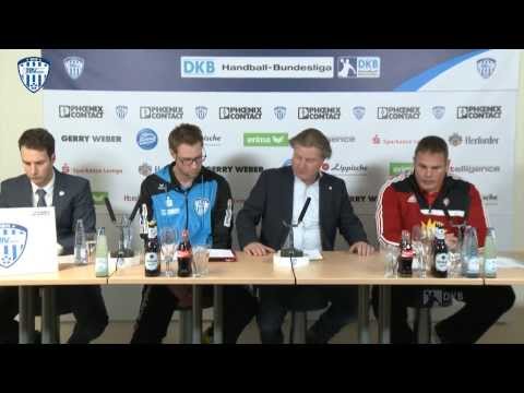 13.11.2013 Pressekonferenz nach dem Heimspiel des TBV Lemgo gegen TuS N-Lübbecke