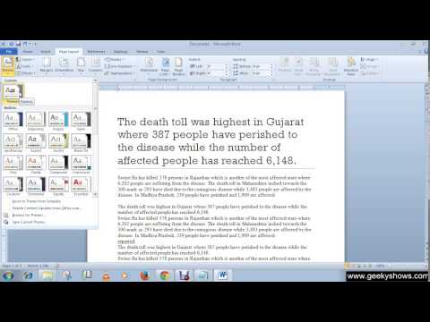 Microsoft Office Word 2010 Minimize and Maximize the Ribbon
