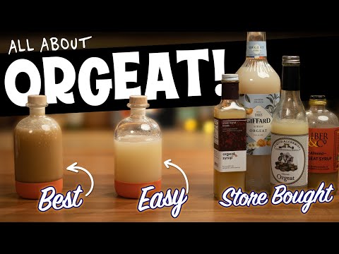 How to make Orgeat and Comparing to 4 Store Bought Brands