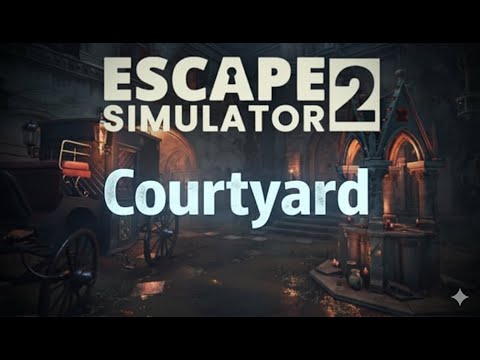 We ESCAPED the Courtyard FIRST TRY! (Escape Simulator 2 Co-Op Madness) 🔓