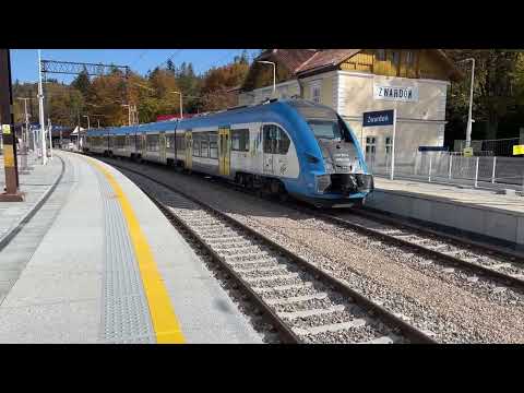 [4K] Remont w Zwardoniu, piękna jesień w Beskidzie i ciekawostka o stacji.