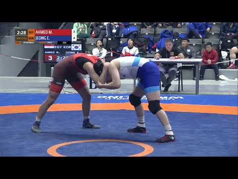 1/8 WW - 68 kg: M. AHMED (EGY) v. E. JEONG (KOR)