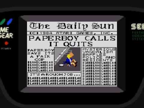 Paperboy Game Gear