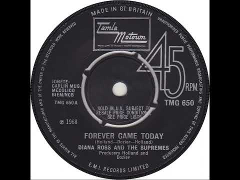 UK New Entry 1968 (78) Diana Ross & The Supremes - Forever Came Today