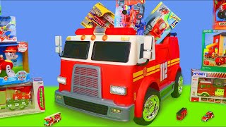 Zabawki wozu strażackiego dla dzieci Lego, Strażak Sam, Bruder i Psi Patrol Fire truck toys for kids