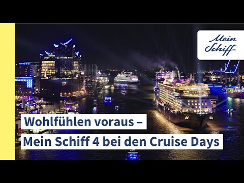 First place in the parade – The Mein Schiff 4 at the Hamburg Cruise Days 2025