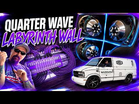 Four 18" Subs + 30,000 watts in a 1/4 Wave Labyrinth Wall Makes Serious BASS! Gately Audio Show 2026
