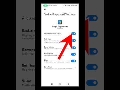 how to turn off app notifications | Google play services notification access turn off #shorts