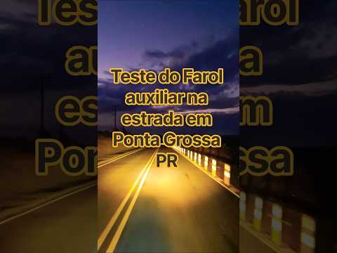 Teste do Farol auxiliar na estrada!  Rota Biker em Ponta Grossa PR #metor350 #rotabiker