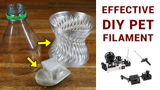 PET bottle to 3D printing filament - A complete solution from Tylman Design